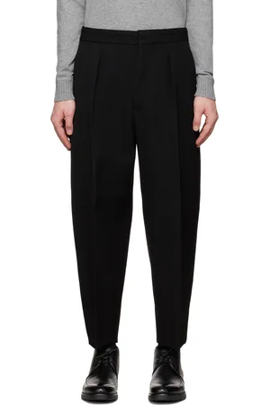 Ermenegildo Zegna Pantalon noir à plis