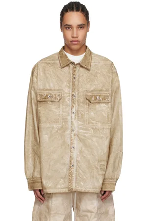 Rick Owens Surchemise surdimensionnée beige - Hollywood