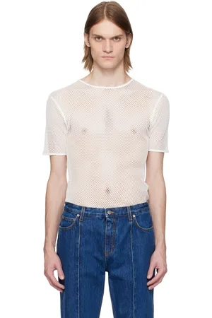 Bally T-shirt blanc en résille