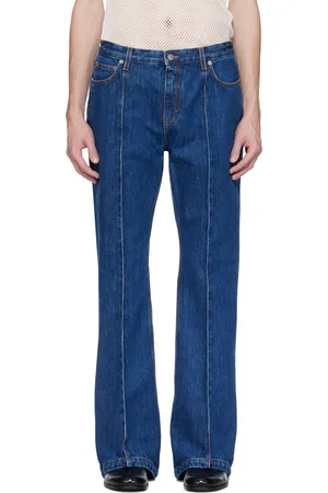 Bally Jean bleu à coutures pincées