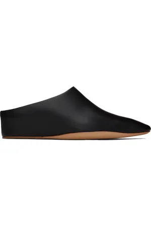Jil Sander Mules noires à bout carré