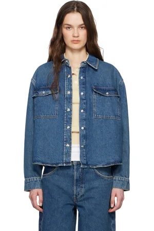 ANINE BING Chemise Paxton bleue en denim