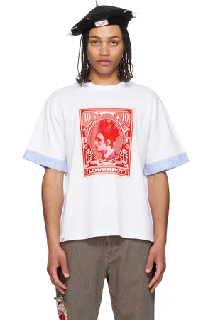 Charles Jeffrey Loverboy T-shirt Turn Up blanc