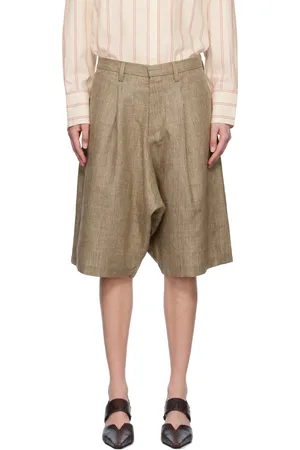 R13 Short surdimensionné façon tailleur brun