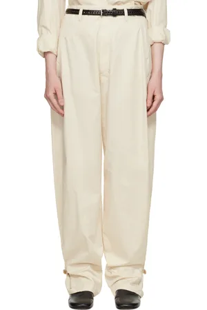 LEMAIRE Pantalon ample blanc cassé
