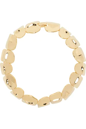 Acne Studios Collier doré en laiton à ornements en forme d