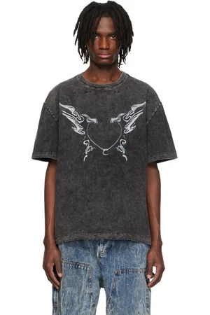 Kusikohc T-shirt gris à image de cœur