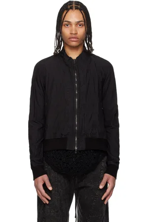 JULIUS Blouson aviateur noir à nervures