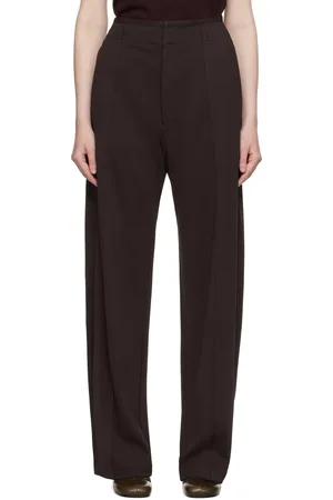 LEMAIRE Pantalon ample décontracté brun
