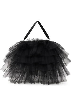 Simone Rocha Sac surdimensionné noir à garniture de style tutu à volants