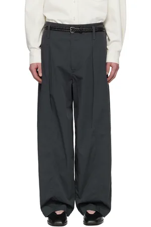 LEMAIRE Pantalon ample gris à plis
