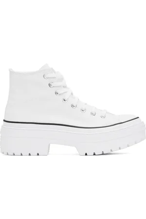 Converse Baskets Chuck Taylor All Star blanches à semelle épaisse et à plateforme