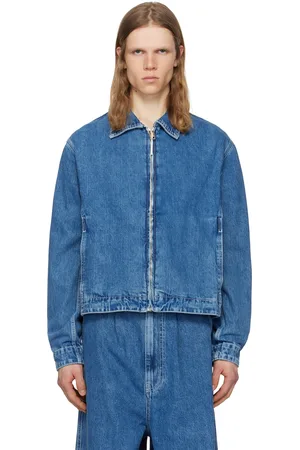 SUNNEI Blouson aviateur bleu en denim