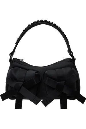 Simone Rocha Sac utilitaire de style pochette noir à perles et à boucles
