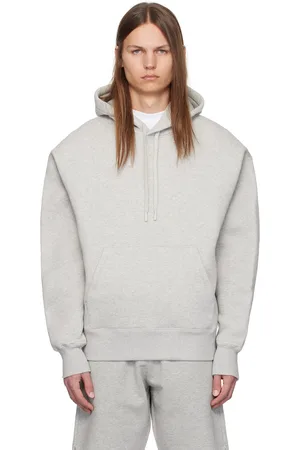 Ami Pull à capuche gris à logo Ami de cœur