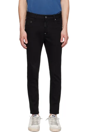 Dsquared2 Jean de planchiste noir à écusson Bull