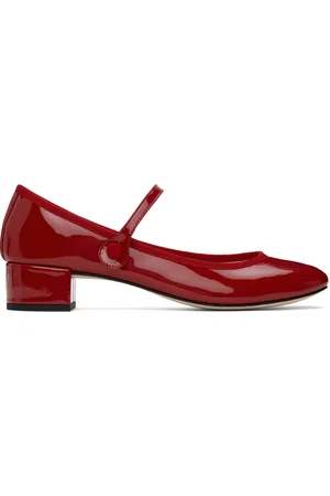 Repetto Chaussures de style Charles IX à talon bottier Rose rouges