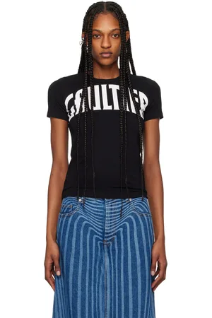 Jean Paul Gaultier T-shirt noir à logo modifié - Très Gaultier
