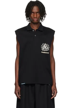 NAMESAKE Polo sans manches Richard noir