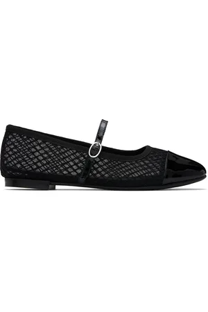 Repetto Ballerines de style Charles IX Georgiana noires en filet