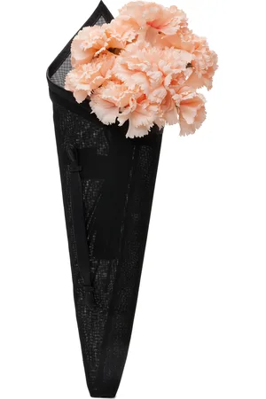 Simone Rocha Pochette en forme de bouquet de fleurs noire