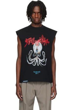 NAMESAKE Débardeur Evans noir à image Sell Fish Squid