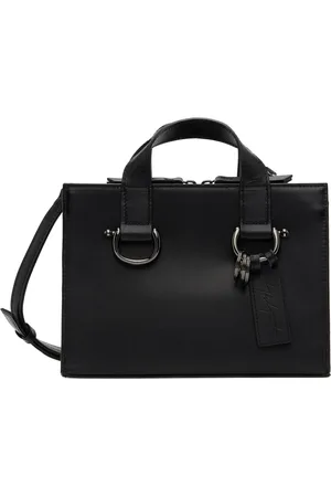 YOHJI YAMAMOTO Mini sac noir à ferrures semi-circulaires