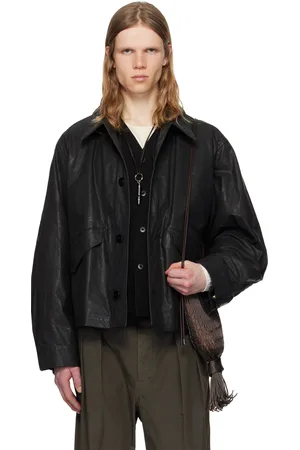 LEMAIRE Blouson motard noir
