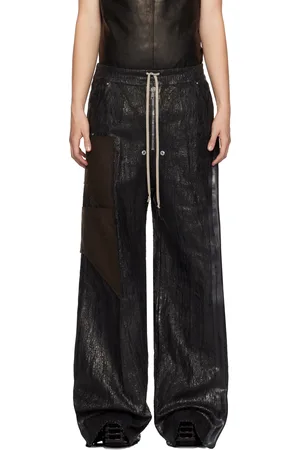 Rick Owens Jean ample noir à glissière Bela - Porterville