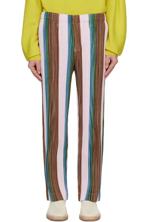 Issey Miyake Pantalon 1 multicolore à rayures édition Ronan Bouroullec