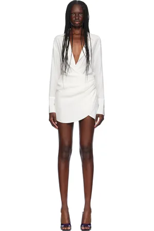 GAUGE81 Robe courte Naha blanche