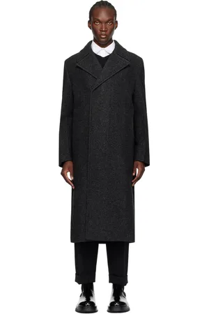 Jil Sander Manteau gris à revers tailleur