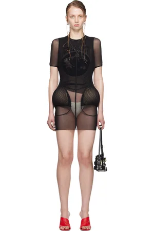 Jean Paul Gaultier Robe courte noire édition Shayne Oliver
