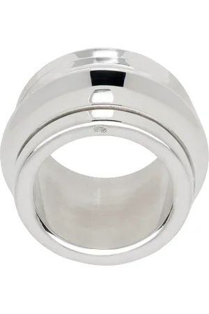 PARTS OF FOUR Bague pivotante argentée