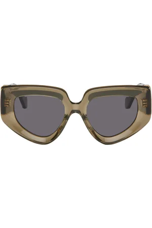 Loewe Lunettes de soleil en forme de diamant kaki