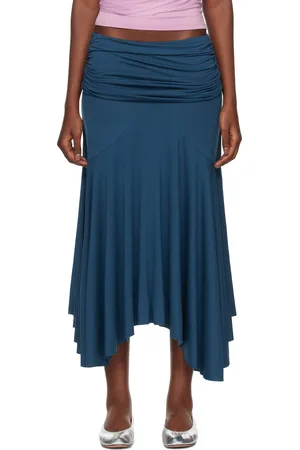 Gimaguas Jupe midi Fortuna bleu marine