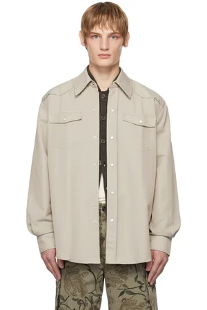 OUR LEGACY Chemise Frontier beige