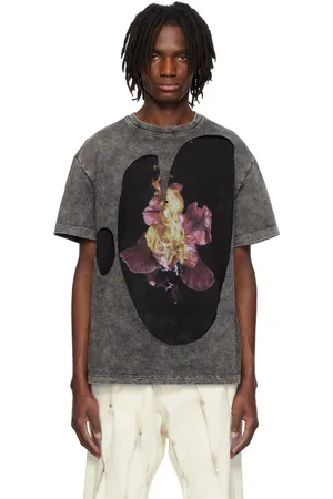 Kusikohc T-shirt étagé gris et noir