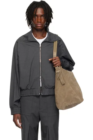 CMMAWEAR Blouson gris à col cheminée