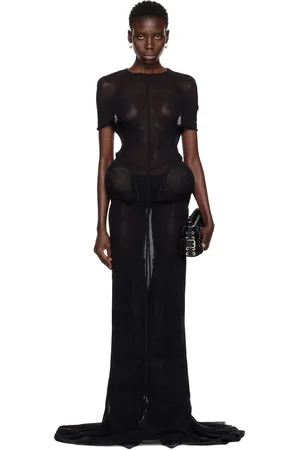 Jean Paul Gaultier Robe longue noire édition Shayne Oliver