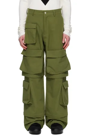 Spencer Badu Pantalon safari cargo kaki