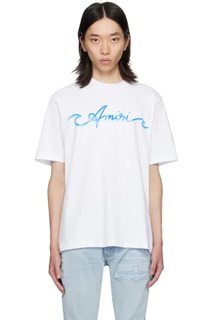AMIRI T-shirt blanc à logo modifié imprimé