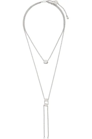 LEMAIRE Collier de style cravate-western Abacus argenté
