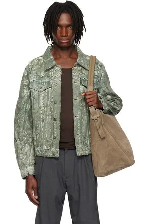 CMMAWEAR Blouson Terrarium vert en denim