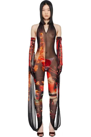 Jean Paul Gaultier Combinaison rouge à motif Pigalle - Fashion Fiction
