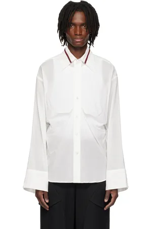 CMMAWEAR Chemise drapée blanche