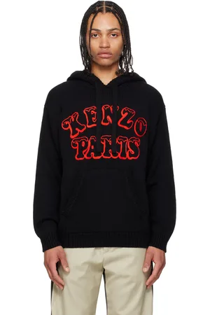 Kenzo Pull à capuche noir en tricot édition VERDY - Market
