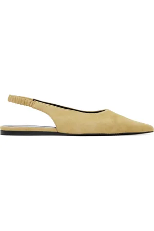 Proenza Schouler Ballerines beiges à bride arrière et à bout pointu