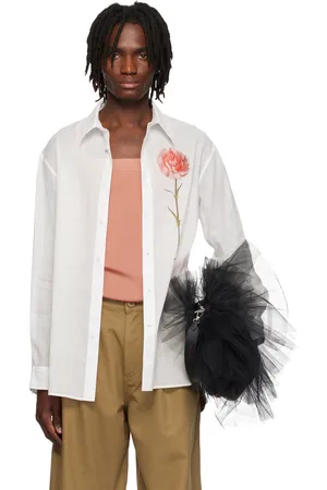 Simone Rocha Chemise blanche à image florale