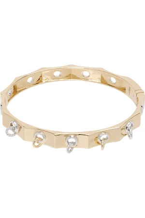 Rainbow K Bracelet doré à œillets et à diamants